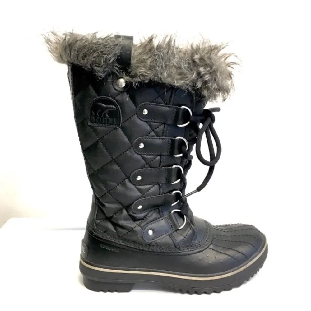 SOREL Women’s Tofino II Lace Up Waterproof Winter Snow Boot Black 5